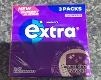Mängden socker i Extra Blueberry Sugarfree Gum