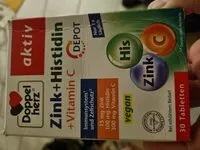 Mängden socker i Zink + Histidin + Vitamin C