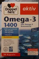 Mängden socker i Omega-3 1400 mit Omega-3 Konzentrat