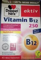 Mängden socker i Vitamin B12 250