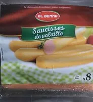 Mängden socker i Saucisse de volaille