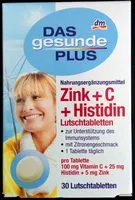 Mängden socker i Zink + C + Histidin Lutschtabletten