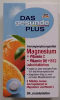 Mängden socker i Magnesium + Vitamin C + Vitamin B6 + B12