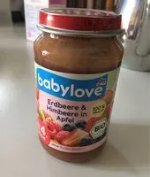 Mängden socker i Babylove Erdbeere & Himbeere In Apfel