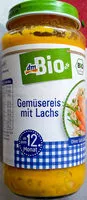Mängden socker i Gemüsereis mit Lachs