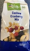 Mängden socker i Bio Cashew Cranberry Mix Von DM