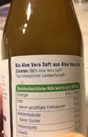 Mängden socker i Aloe Vera Saft