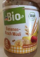 Mängden socker i Bananen-kirsch Müsli, Ohne Zucker-zusatz