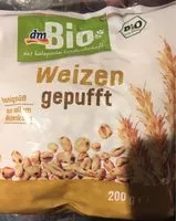Mängden socker i DM Bio , Weizen Gepufft