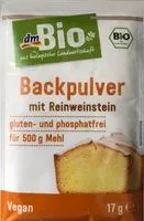 Mängden socker i DM Bio Backpulver Mit Reinweinstein