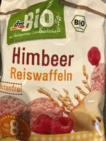 Mängden socker i Himbeer Reiswaffeln, glutenfrei