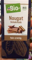 Mängden socker i DM Bio Nougat Schokolade