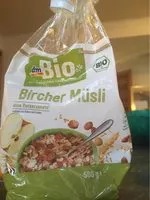 Mängden socker i Bircher musli