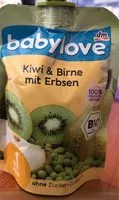 Mängden socker i Kiwi poire petits pois