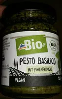 Mängden socker i Dm Bio Pesto Basilico Mit Pinienkernen