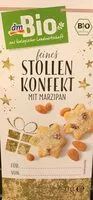Mängden socker i Feines stollen Konfekt mit marzipan