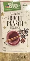 Mängden socker i Winter Fruchtpunsch Holunder