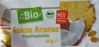 Mängden socker i Kokos Ananas Fruchtschnitte
