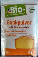 Mängden socker i Backpulver mit Reinweinstein
