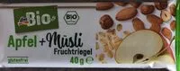 Mängden socker i Apfel + Müsli Fruchtriegel