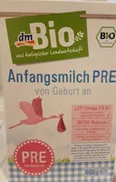 Mängden socker i Anfangsmilch PRE