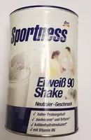 Mängden socker i Sportness Eiweiß 90 Shake neutraler Geschmack