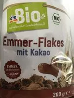 Mängden socker i Emmer-Flakes mit kakao DM Bio