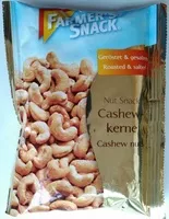 Mängden socker i Nut Snack Cashewkerne