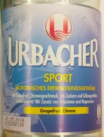 Mängden socker i Urbacher Sport Grapefruit-Zitrone