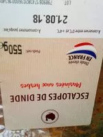 Mängden socker i Escalopes de dinde