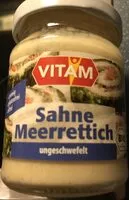 Mängden socker i Sahne Meerrettich