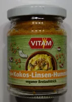Mängden socker i bio Kokos-Linsen-Hummus