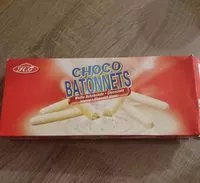 Mängden socker i Choco bâtonnets chocolat blanc