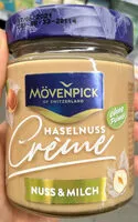 Mängden socker i Haselnuss Creme