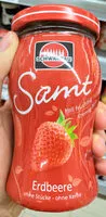 Mängden socker i Marmelade Erdbeere