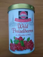 Mängden socker i Wild-Preiselbeeren