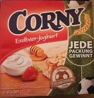 Mängden socker i Corny Erdbeer-joghurt 6 Riegel