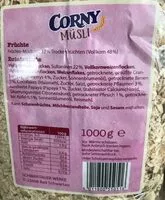 Mängden socker i Müsli Früchte