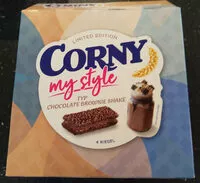 Mängden socker i Corny my style, Typ Chocolate Brownie Shake