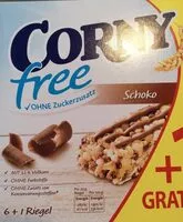 Mängden socker i Corny