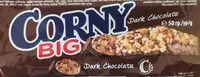 Mängden socker i Corny big dark chocolate