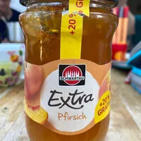 Mängden socker i Schwartau Extra Pfirsich