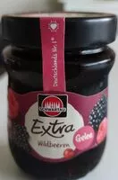 Mängden socker i Konfitüre Wildbeeren Gelee Marmelade