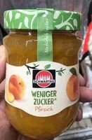Mängden socker i Fruchtaufstrich Pfirsich