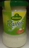 Mängden socker i Raifort râpé fort
