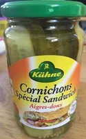 Mängden socker i Cornichons spécial sandwich aigres-doux