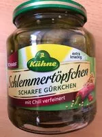 Mängden socker i Gewürzgurken / Schlemmertöpfcheb Chili