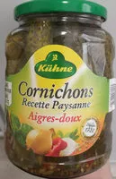 Mängden socker i Cornichons aigres-doux Recette Paysanne