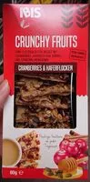 Mängden socker i Crunchy Fruits - Cranberries & Haferflocken