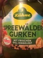 Mängden socker i Kühne Spreewaelder Gurken 670G